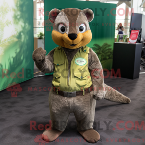 Mascot character of a Olive...