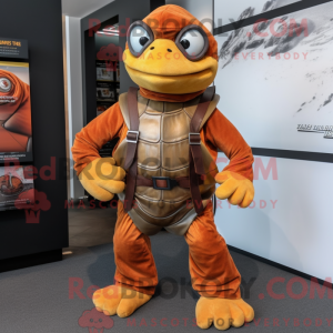 Mascot character of a Rust...