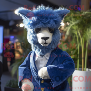 Mascot character of a Blue...