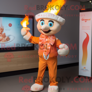 Mascot character of a Peach...