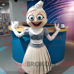 Mascot character of a White...