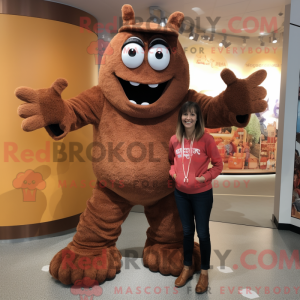 Mascottefiguur van een...