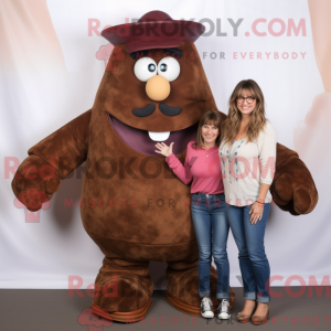 Mascottefiguur van een...