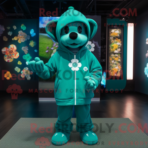 Mascot character of a Teal...