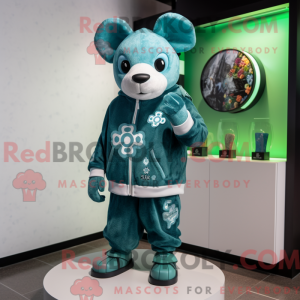 Mascot character of a Teal...
