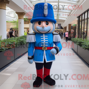 Mascot character of a Blue...