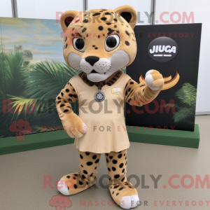 Mascot character of a Tan...
