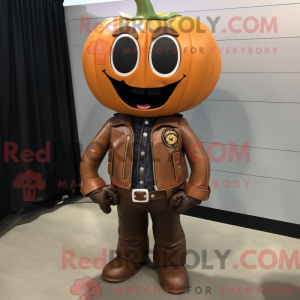 Mascot character of a Brown...
