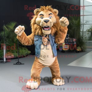 Mascot character of a Brown...
