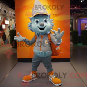 Mascot character of a Gray...
