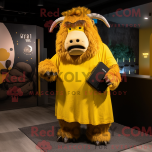 Personaje mascota de un yak...