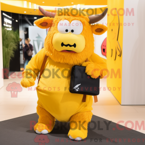 Personaje mascota de un yak...