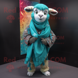 Blaugrüner Ram Maskottchen...