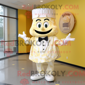 Maskot karakter af en creme...