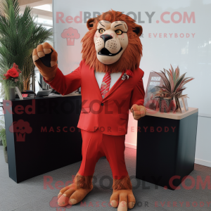 Mascot character of a Red...