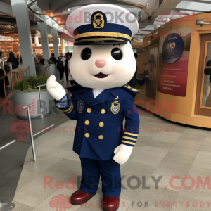 Maskotkarakter av en Navy...