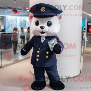 Mascot character of a Navy...