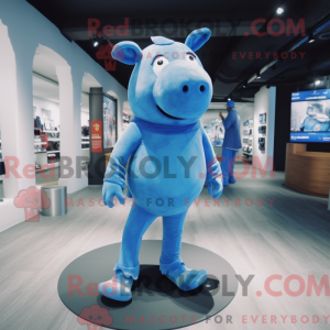 Mascot character of a Blue...
