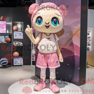 Mascot character of a Beige...