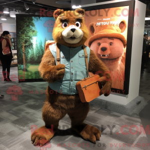 Maskot-karakter af en Rust...