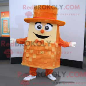 Postava maskota oranžové...