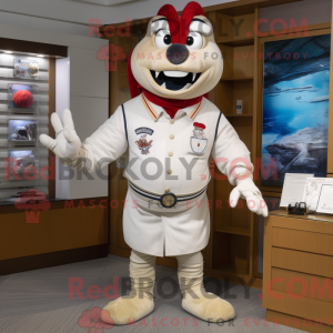 Mascot character of a White...