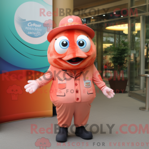 Mascot character of a Peach...