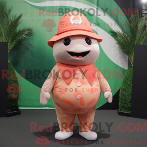Mascot character of a Peach...