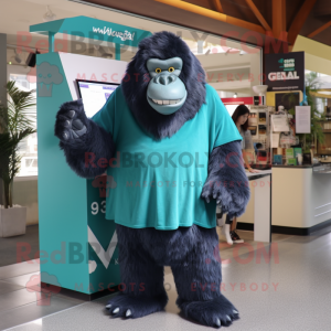 Teal Gorilla mascotte...