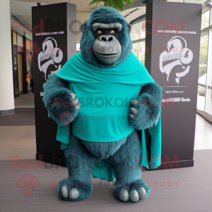 Teal Gorilla mascotte...