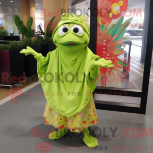 Mascot character of a Lime...
