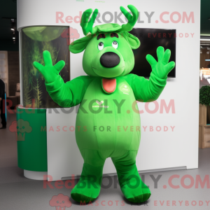 Mascot character of a Green...