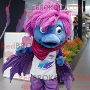 Personaje mascota de un pez...
