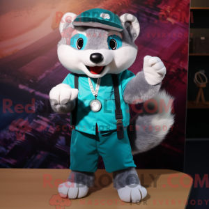 Mascottefiguur van een...