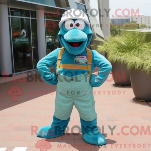 Postava maskota Teal...