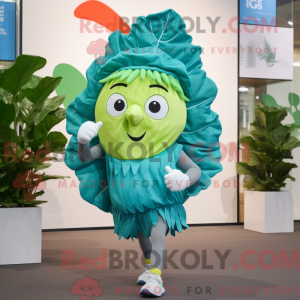 Mascot character of a Cyan...