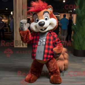 Mascot character of a Red...