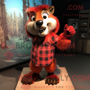 Mascot character of a Red...