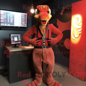 Mascot character of a Red...