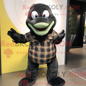 Mascot character of a Black...