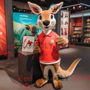 Mascot character of a Red...