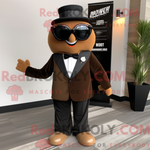 Mascot character of a Brown...