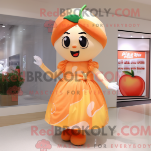 Mascot character of a Peach...
