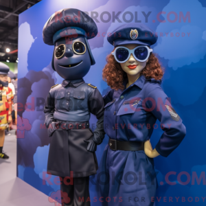 Maskotkarakter av en Navy...