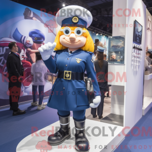 Mascot character of a Navy...