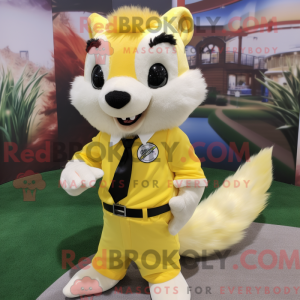Mascottefiguur van een...