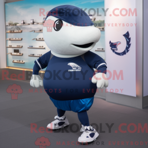 Mascot character of a Navy...