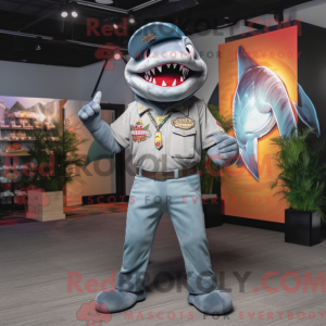 Mascot character of a Gray...