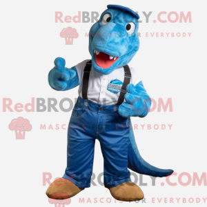 Mascot character of a Blue...