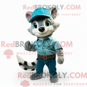 Mascot character of a Teal...